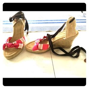 Jcrew espadrille wedges sz 9 NWOT
